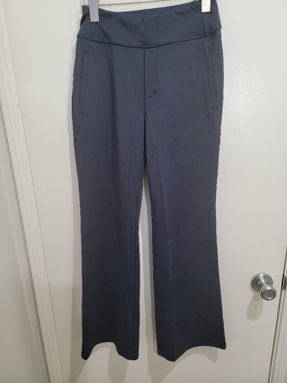 Halara Flex DayStretch Mid Rise Side Zipper Pocket Work Flare Pants